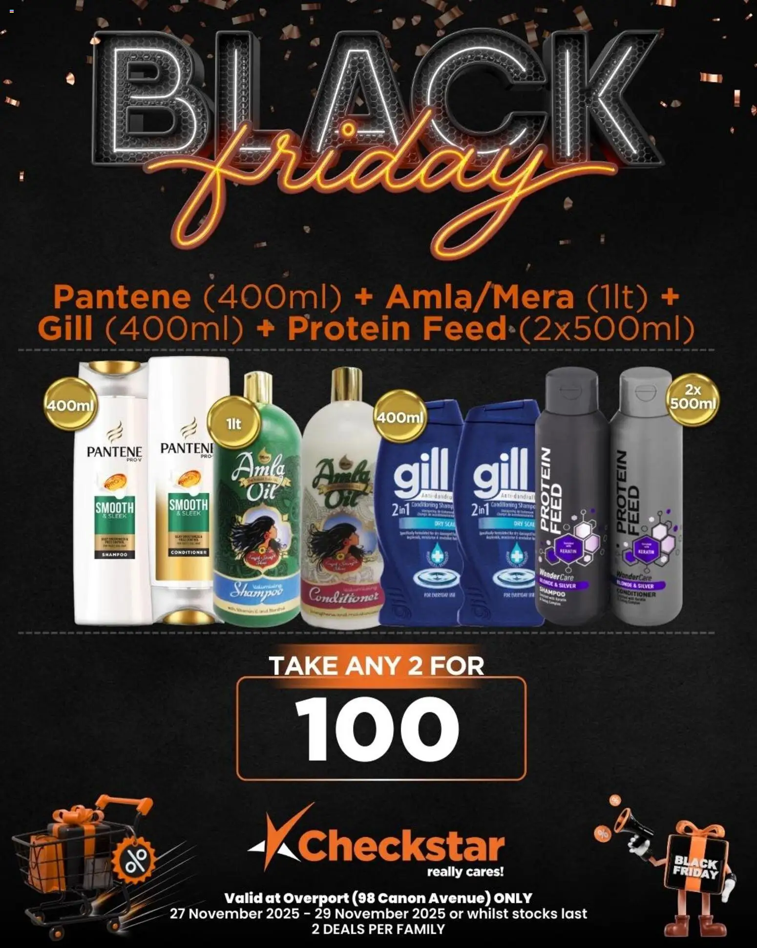 Preview of Check Star flyer valid from 27/11/2025 - Protein, Oil, Shampoo, Conditioner