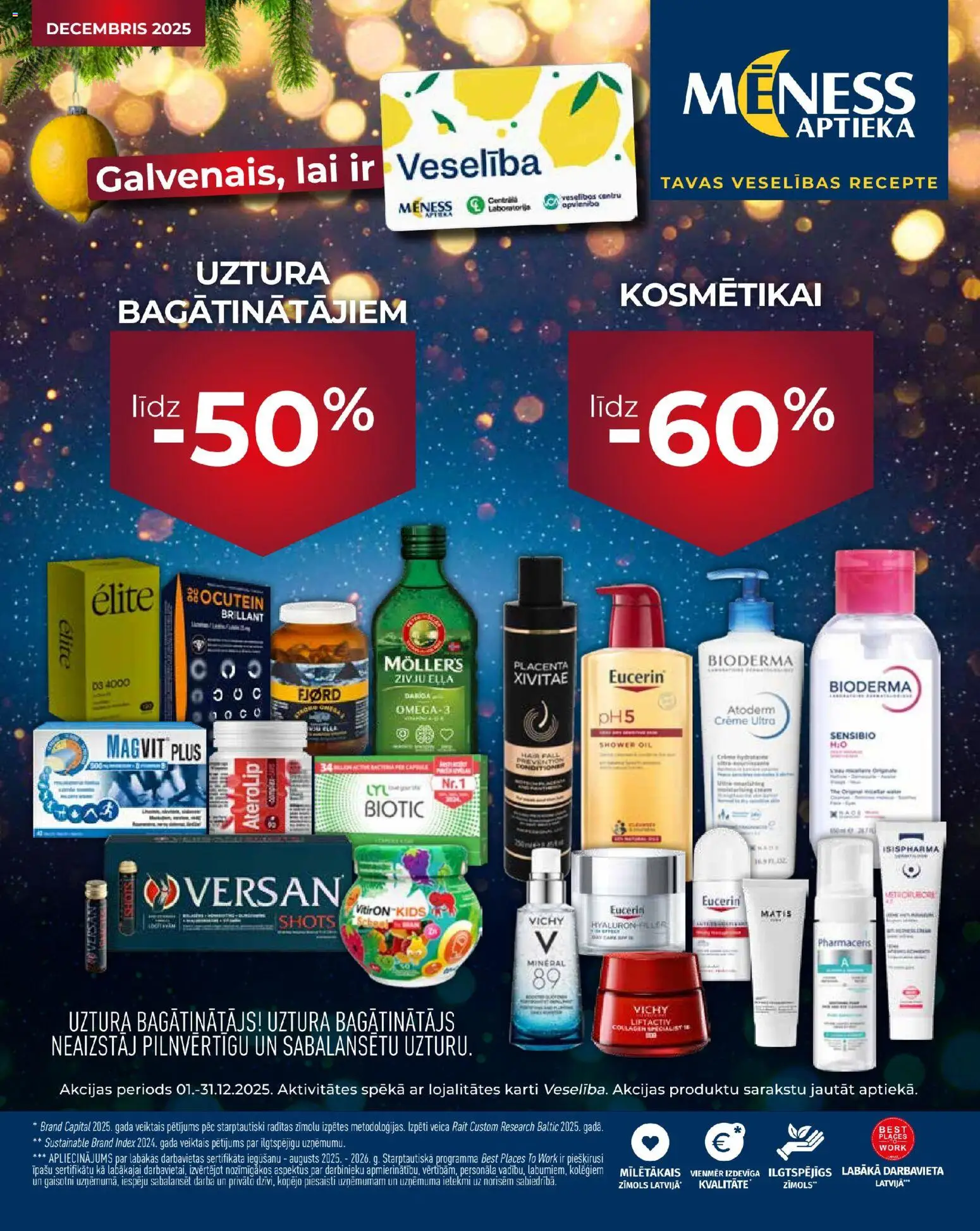 Skatīt Mēness aptieka akciju bukletu, derīgs no 2025.12.01