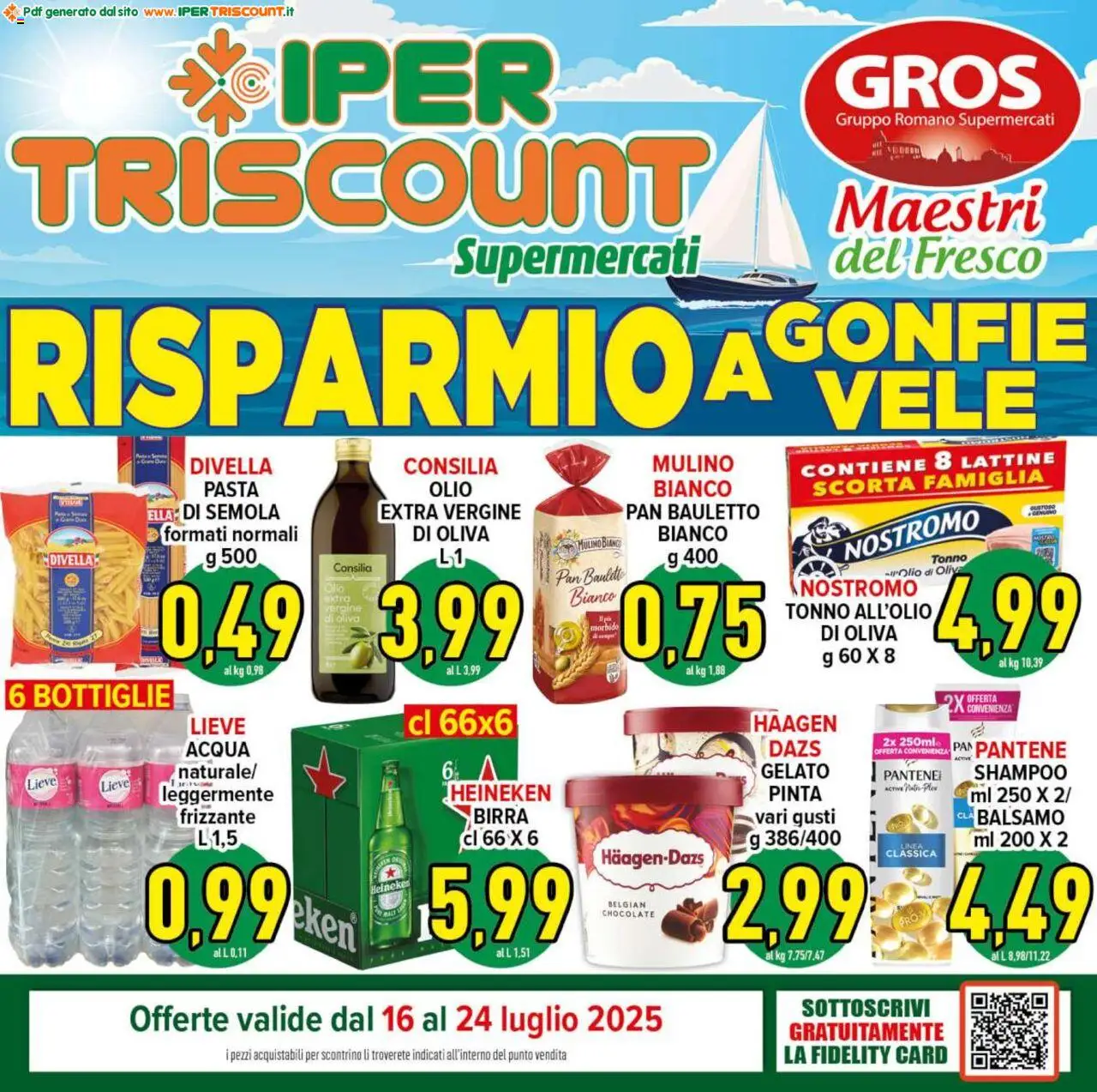 Volantino Ipertriscount valido da 16/07/2025 numero di pagina 1