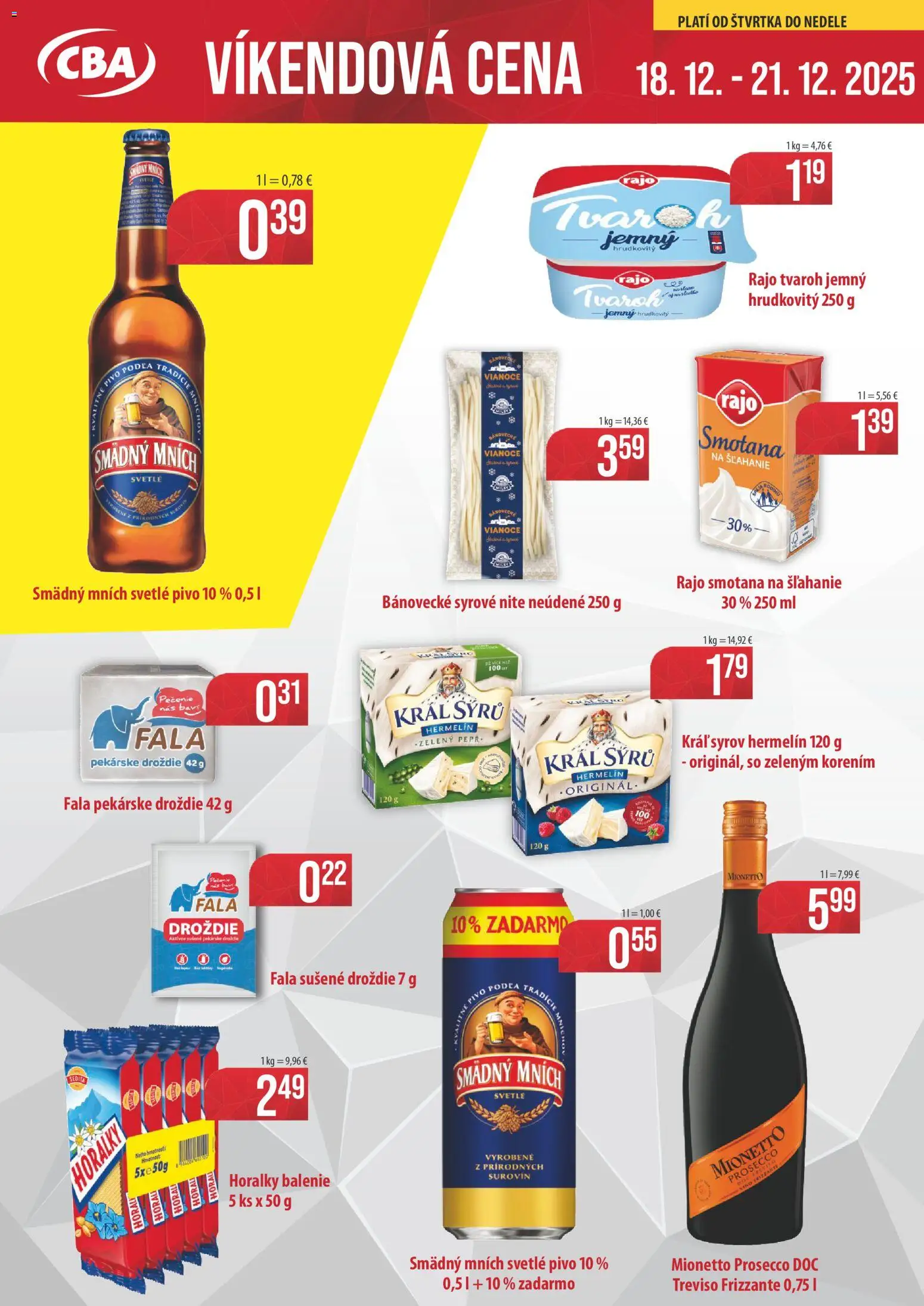 Náhľad CBA Verex letáku platného od 18.12.2025