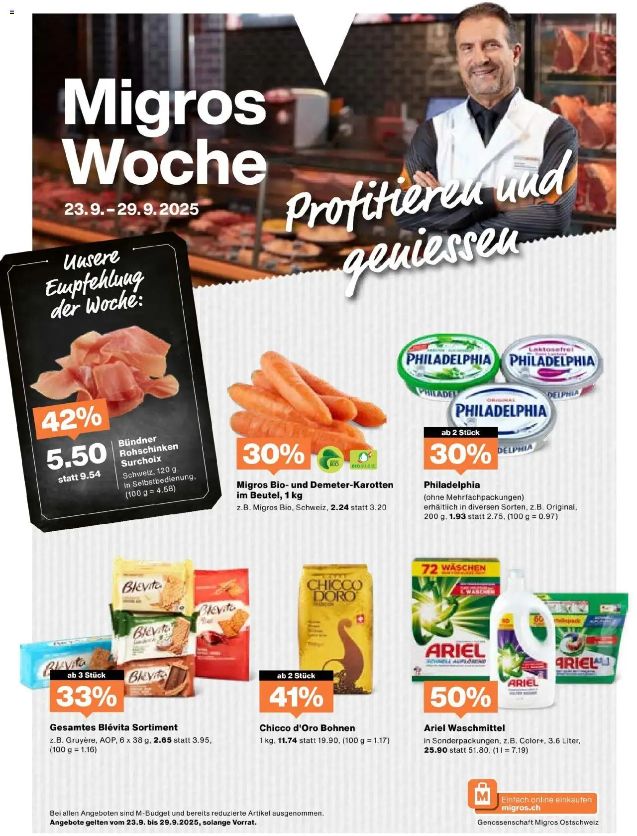 Migros Aktionen ab 23.09.2025 - Seitennummer 1