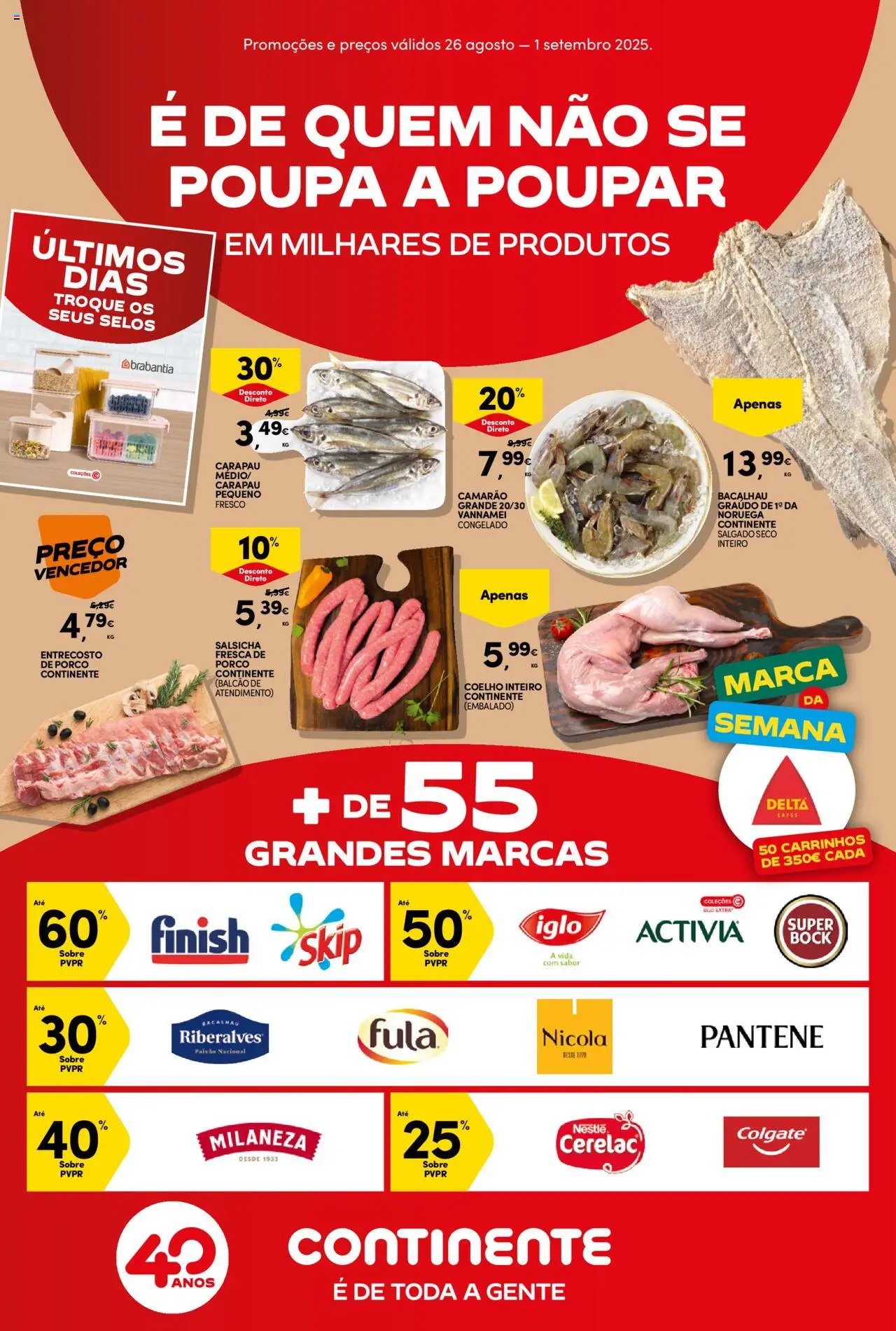 Continente Folheto de 26/08/2025 - catálogo esta semana - página 1