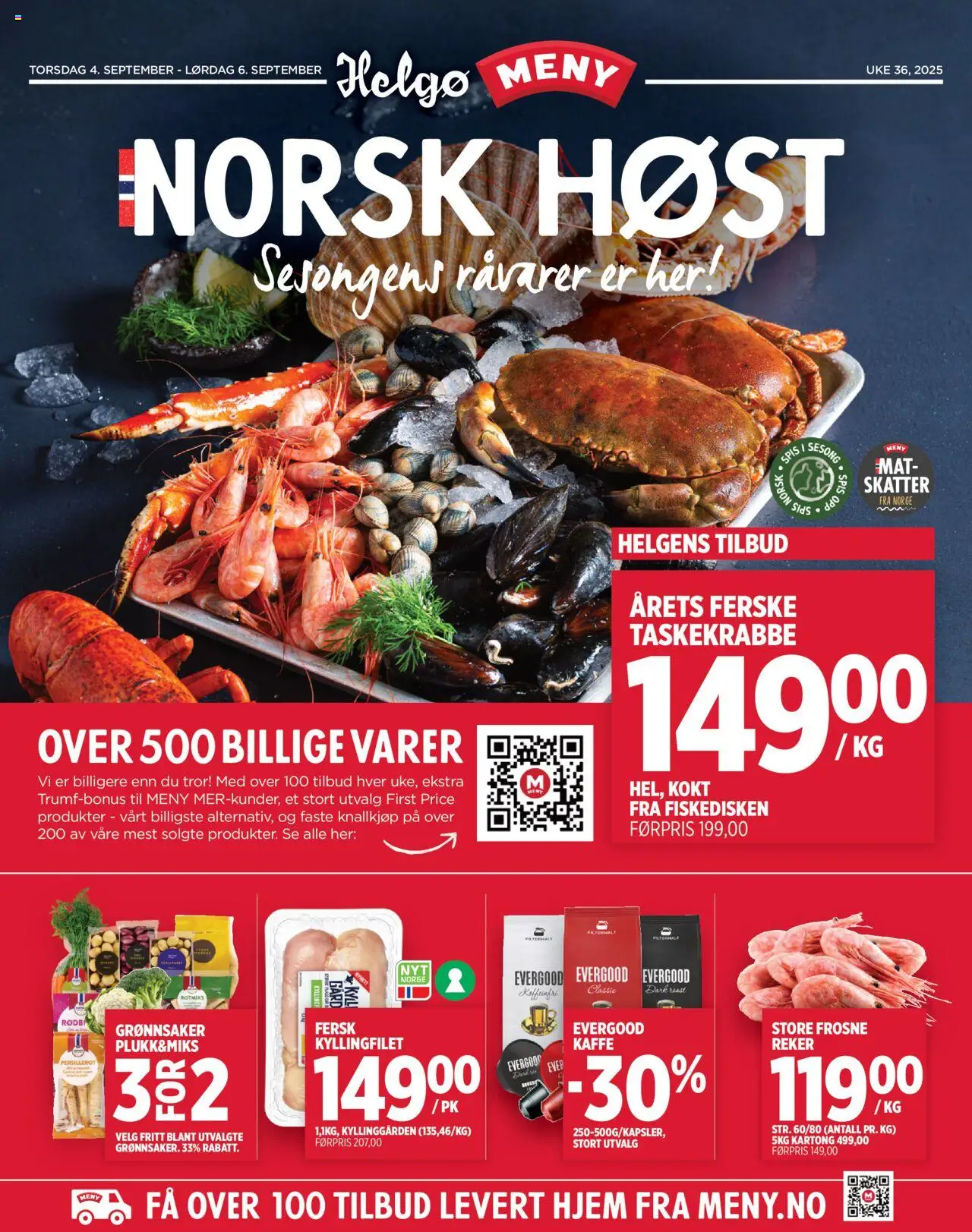Helgø Norsk Høst Meny gyldig fra 04/09/2025 - Sidenummer 1