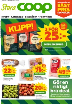 Förhandsgranska reklamblad Aktuella reklamblad Stora Coop från butik Stora Coop gäller från 17/11/2025