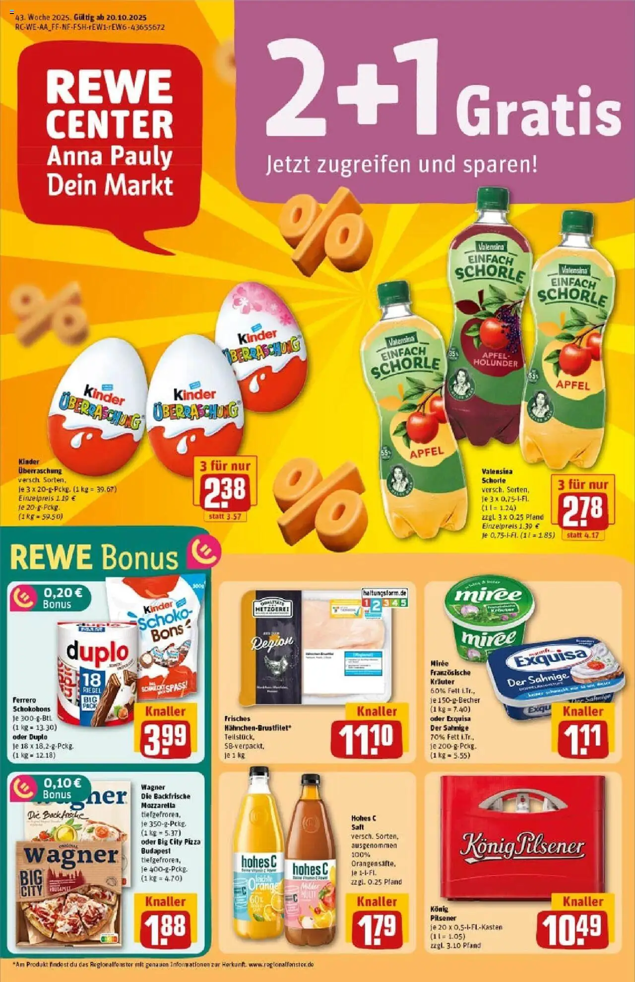 REWE Prospekt ab 19.10.2025 nächste Woche - Prospekt Kall	