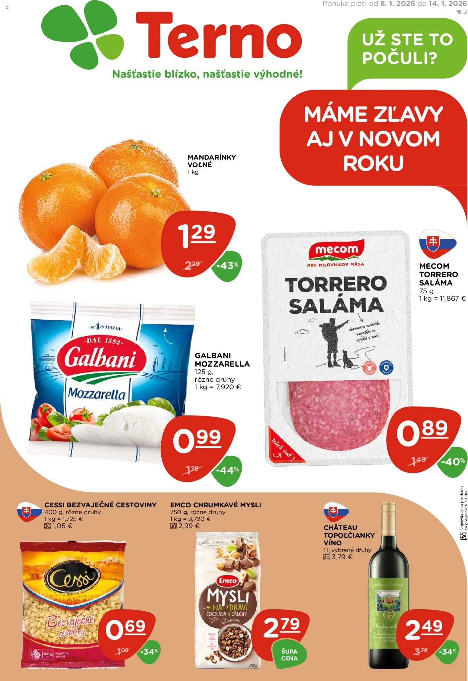 Náhľad Terno letáku platného od 08.01.2026