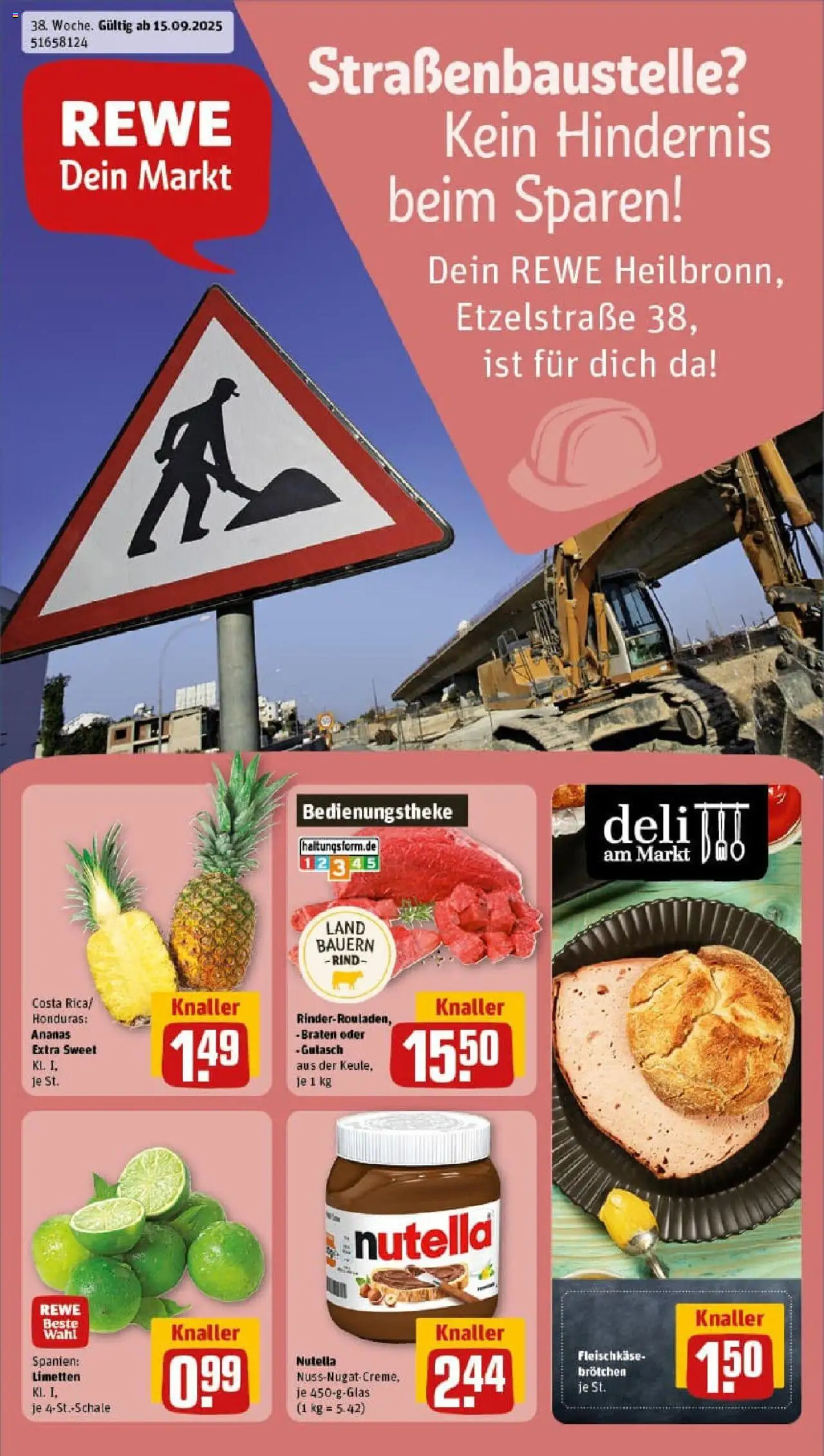 REWE Prospekt ab 14.09.2025 nächste Woche - Prospekt Heilbronn	
