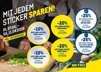 Vorschau der Angebote: Metro Metro Mit Jedem Sticker Sparen gültig ab 07.04.2026