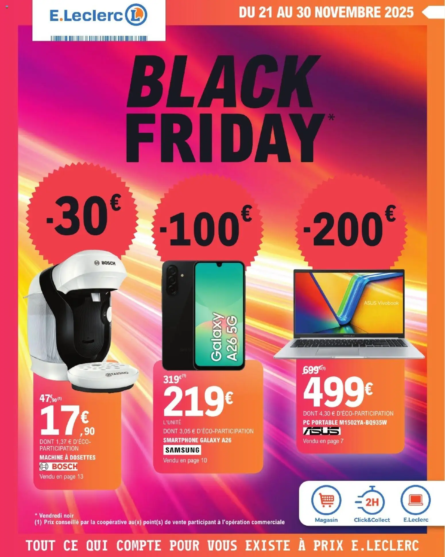 Prévisualisation de Black Friday du magasin E.Leclerc formulaire valide 21/11/2025