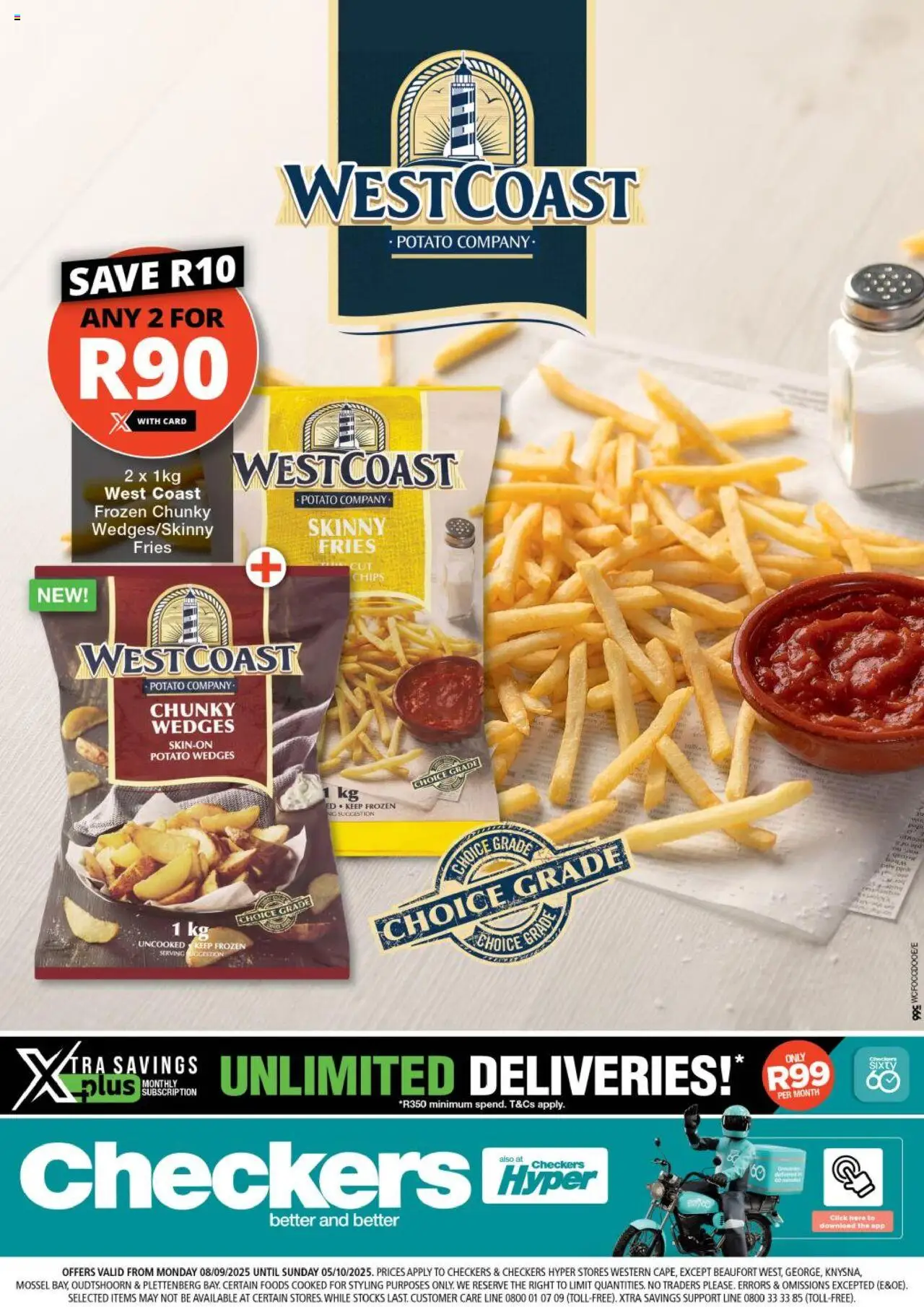 Checkers Western Cape - West Coast Promotion 08/09 - 05/10/2025 >> Catalogue