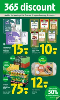 Eksempel på tilbudsavis Tilbudsavis fra butik Coop 365 gyldig fra 26/02/2026