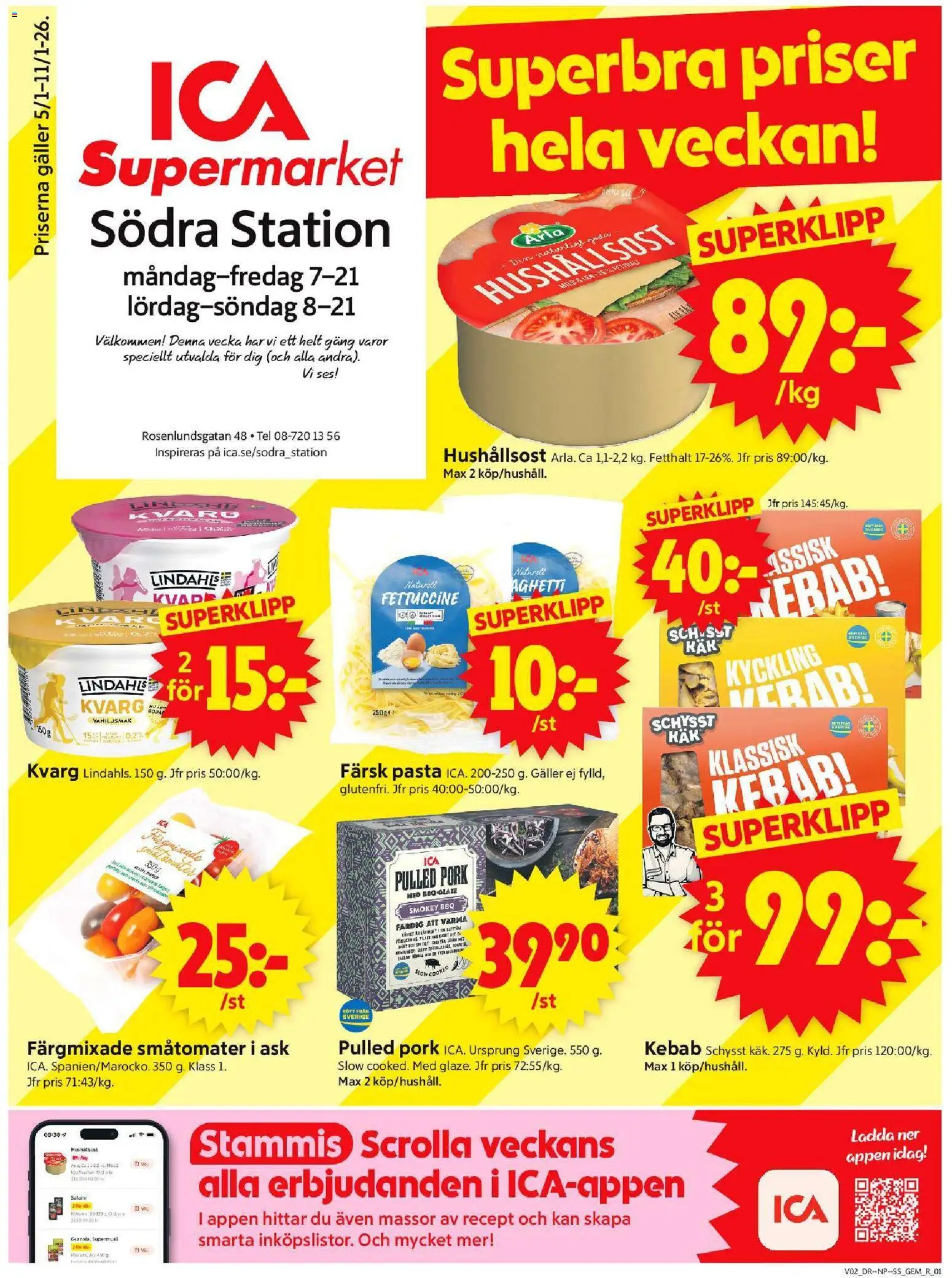 Förhandsgranska reklamblad Stockholm från butik ICA Supermarket gäller från 05/01/2026