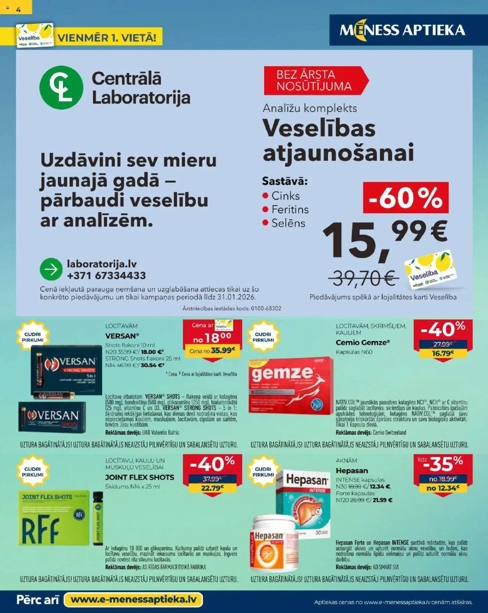 Skatīt Mēness aptieka akciju bukletu, derīgs no 2026.01.01