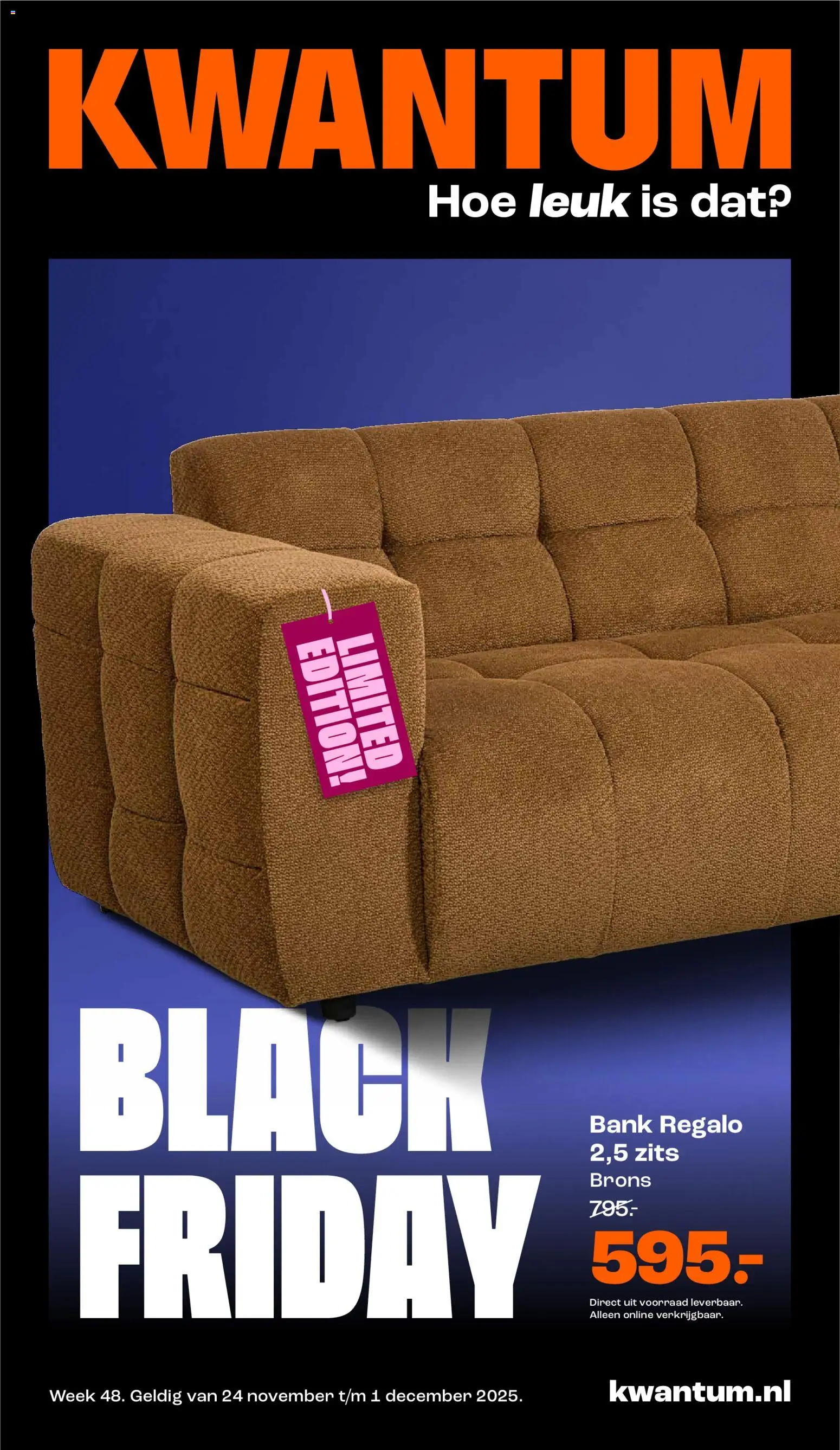 Voorbeeld van Black Friday van winkel Kwantum geldig vanaf 24-11-2025