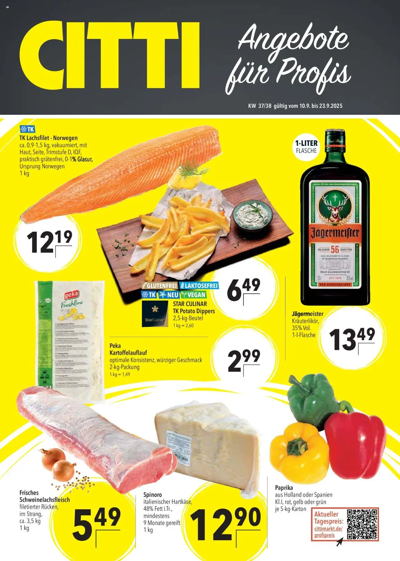 CITTI Markt Aktuelle Angebote für Profis (vom 10.09.2025 - 23.09.2025)