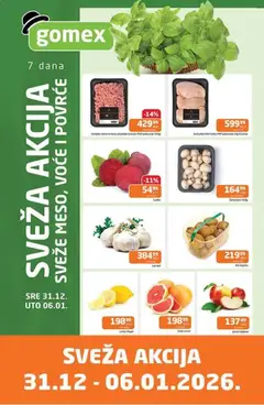 Pregled Gomex kataloga - važi od 31.12.2025