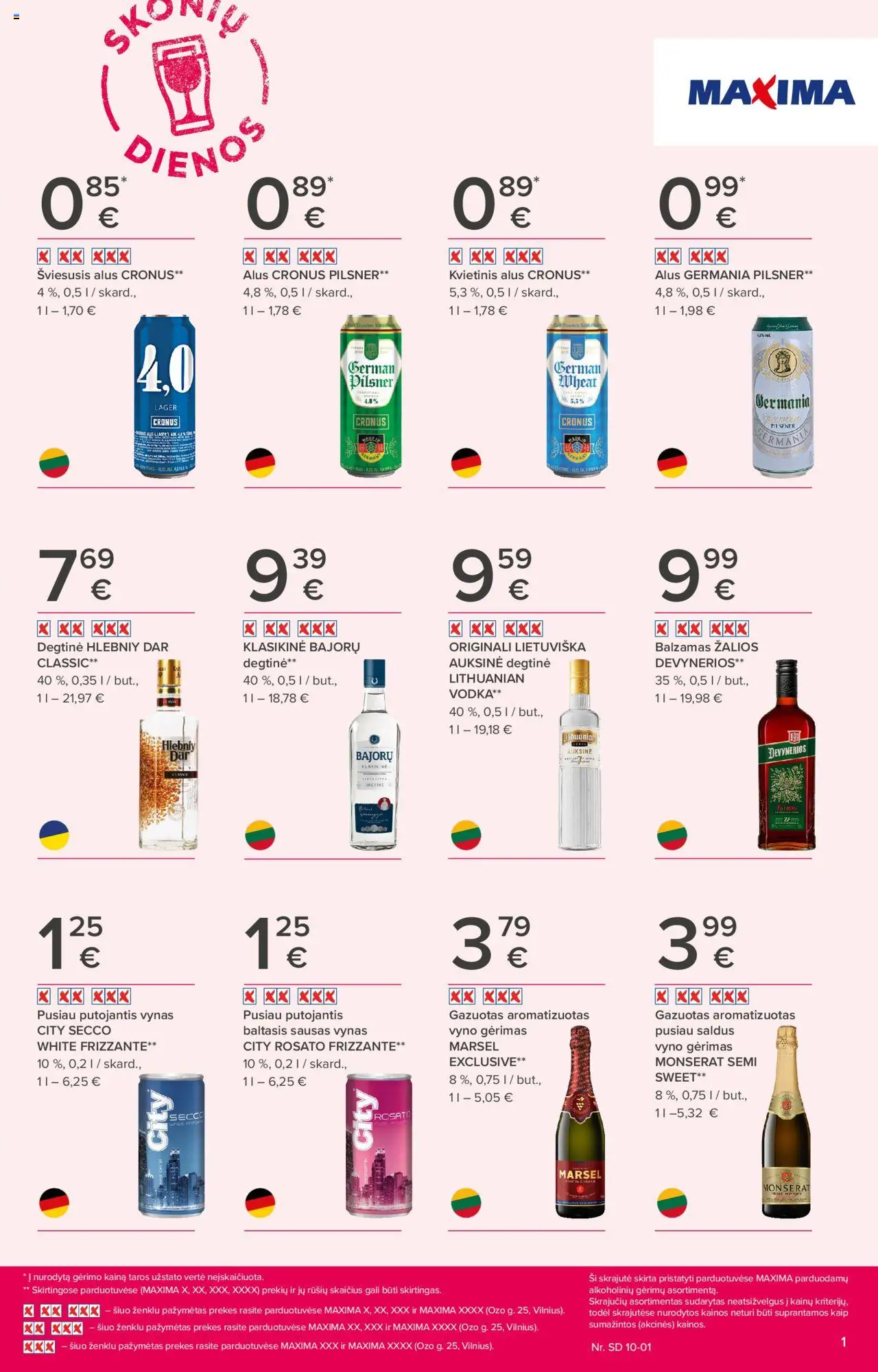 MAXIMA leidinys galioja nuo 2025.09.18 – puslapio numeris 1
