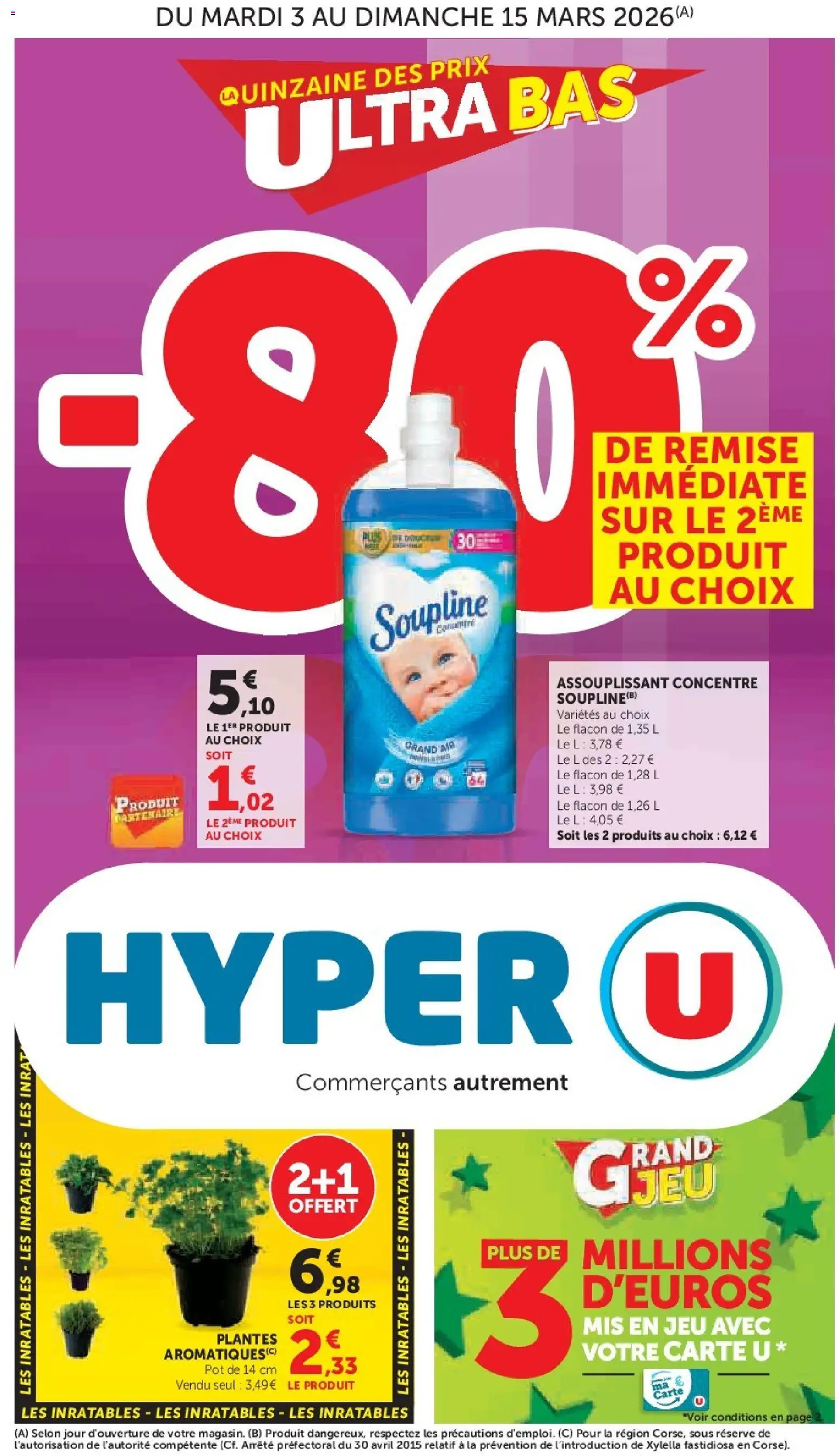 Prévisualisation de Hyper U catalogue -80% du magasin Hyper U formulaire valide 03/03/2026