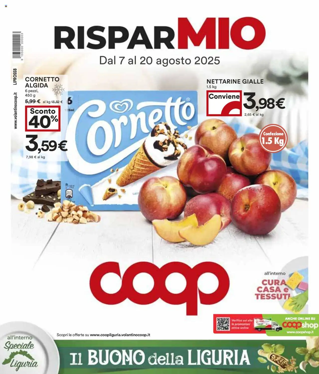 Volantino COOP valido da 07/08/2025 numero di pagina 1