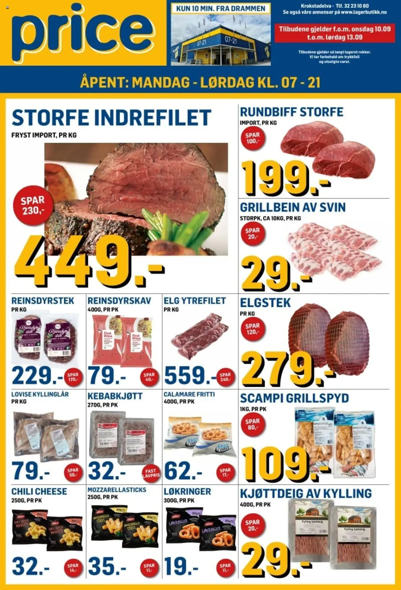 Kundeavis Price Lagerbutikk gyldig fra 10/09/2025 - Sidenummer 1