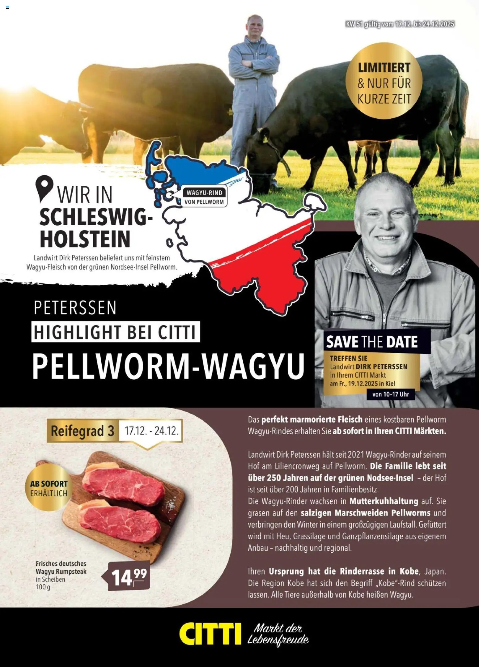 Eksempel på tilbudsavis Wagyu fra butik CITTI gyldig fra 17/12/2025