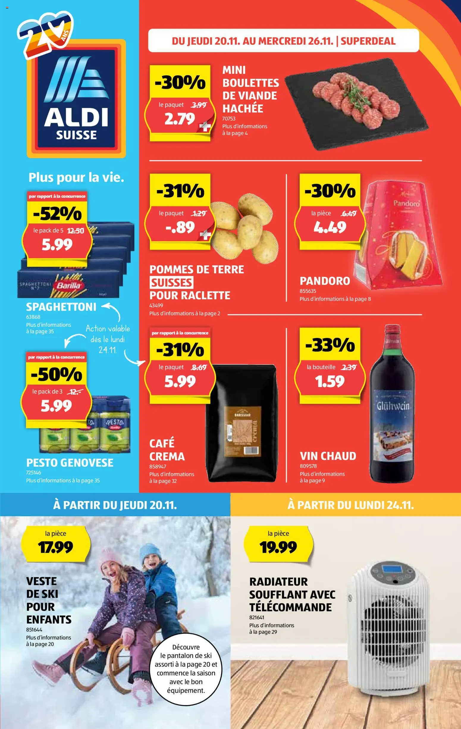 Vorschau des Merkblatts Aktionen FR vom Shop Aldi gültig von 20.11.2025 bis 26.11.2025