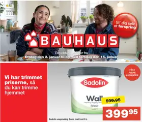 Eksempel på tilbudsavis Tilbudsavis fra butik Bauhaus gyldig fra 02/01/2026