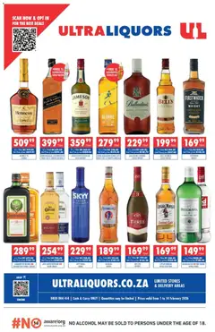 Preview of Ultra Liquors flyer valid from 01/02/2026