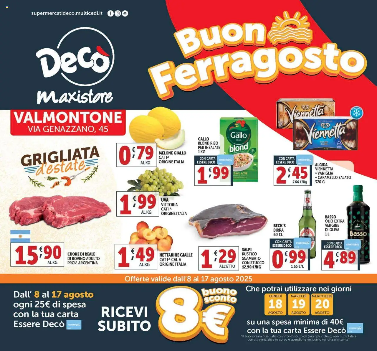 Volantino Decò valido da 08/08/2025 numero di pagina 1
