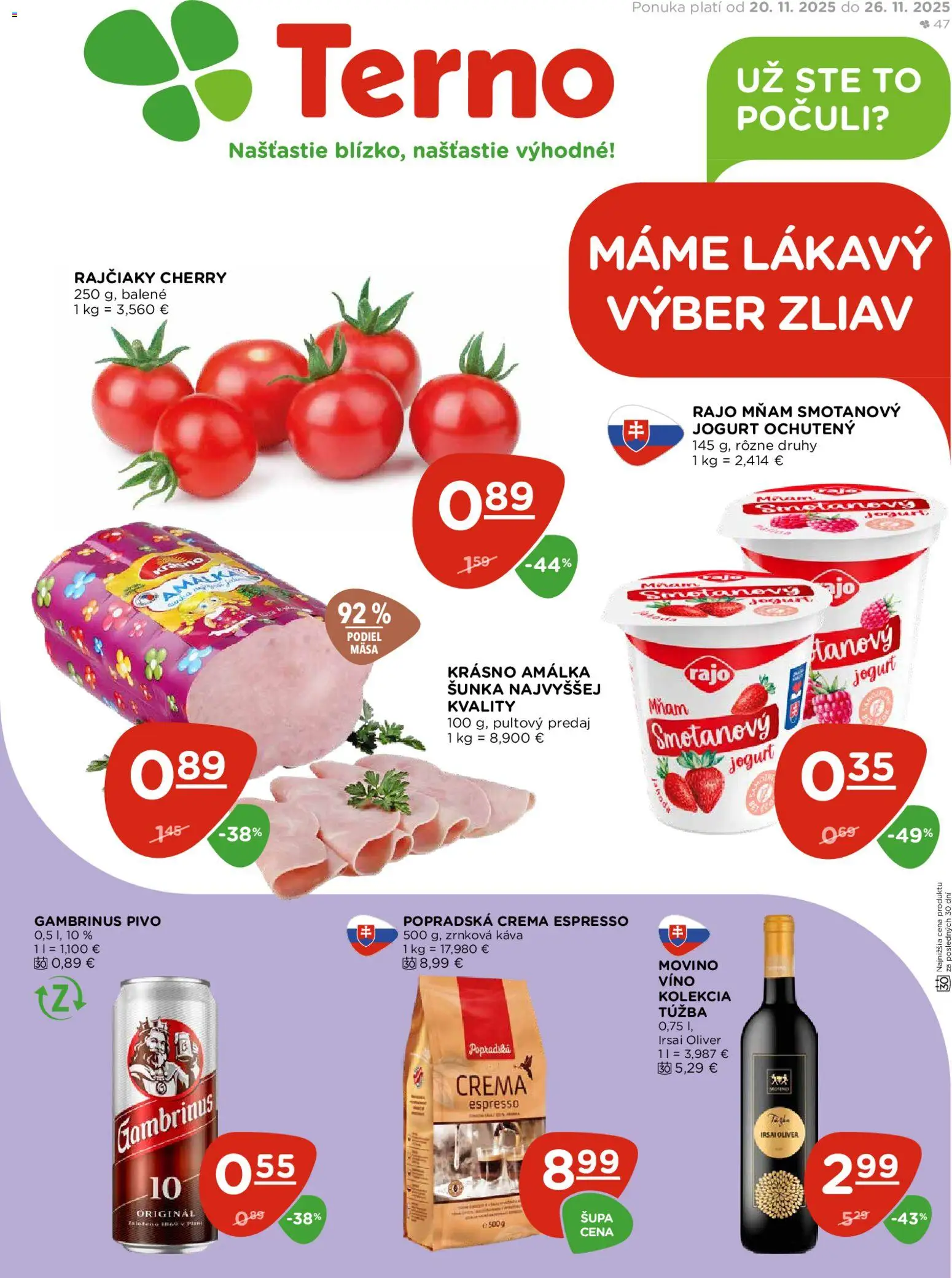 Náhľad Terno letáku platného od 20.11.2025