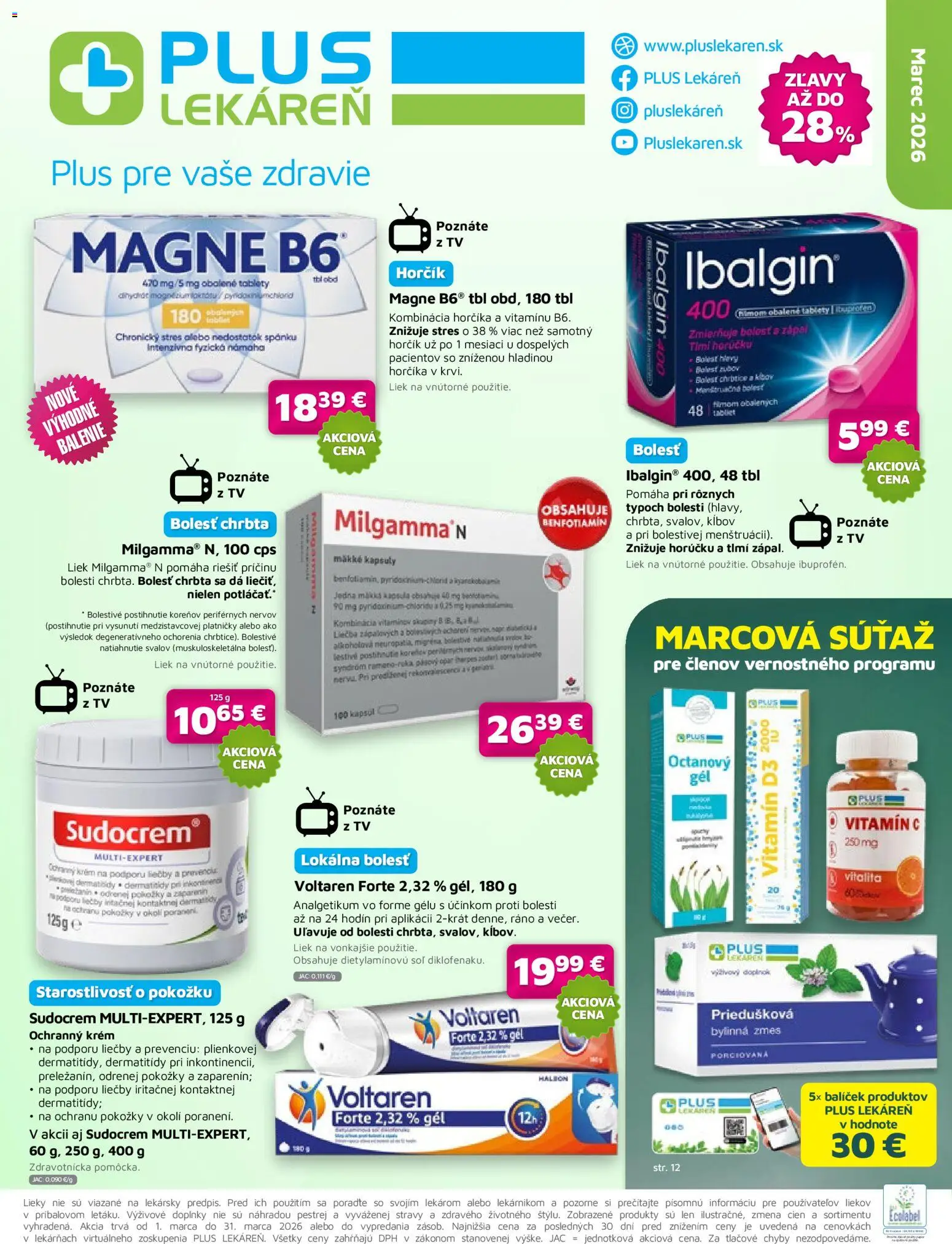 Náhľad Plus lekáreň letáku platného od 01.03.2026