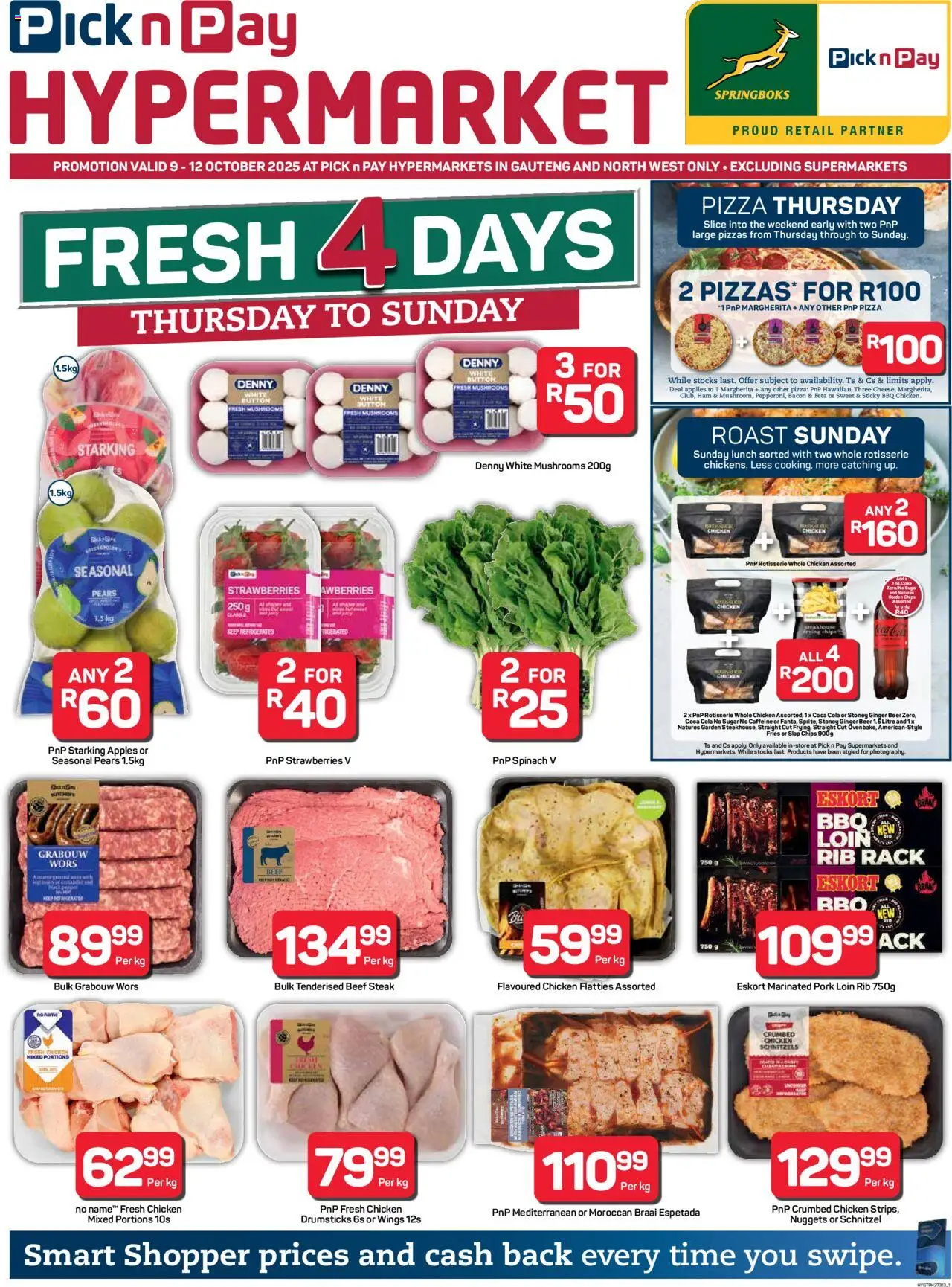 Pick n Pay Inland provinces - Hypermarket Fresh Specials from 09/10 - 22/10/2025 > Promotions