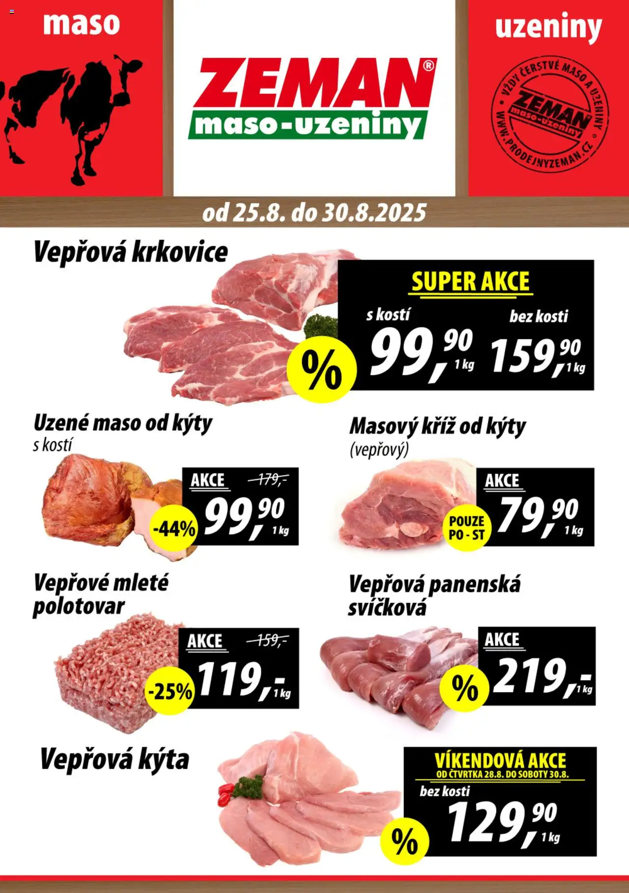  Prodejny Zeman Leták (25.08.2025 - 30.08.2025)
