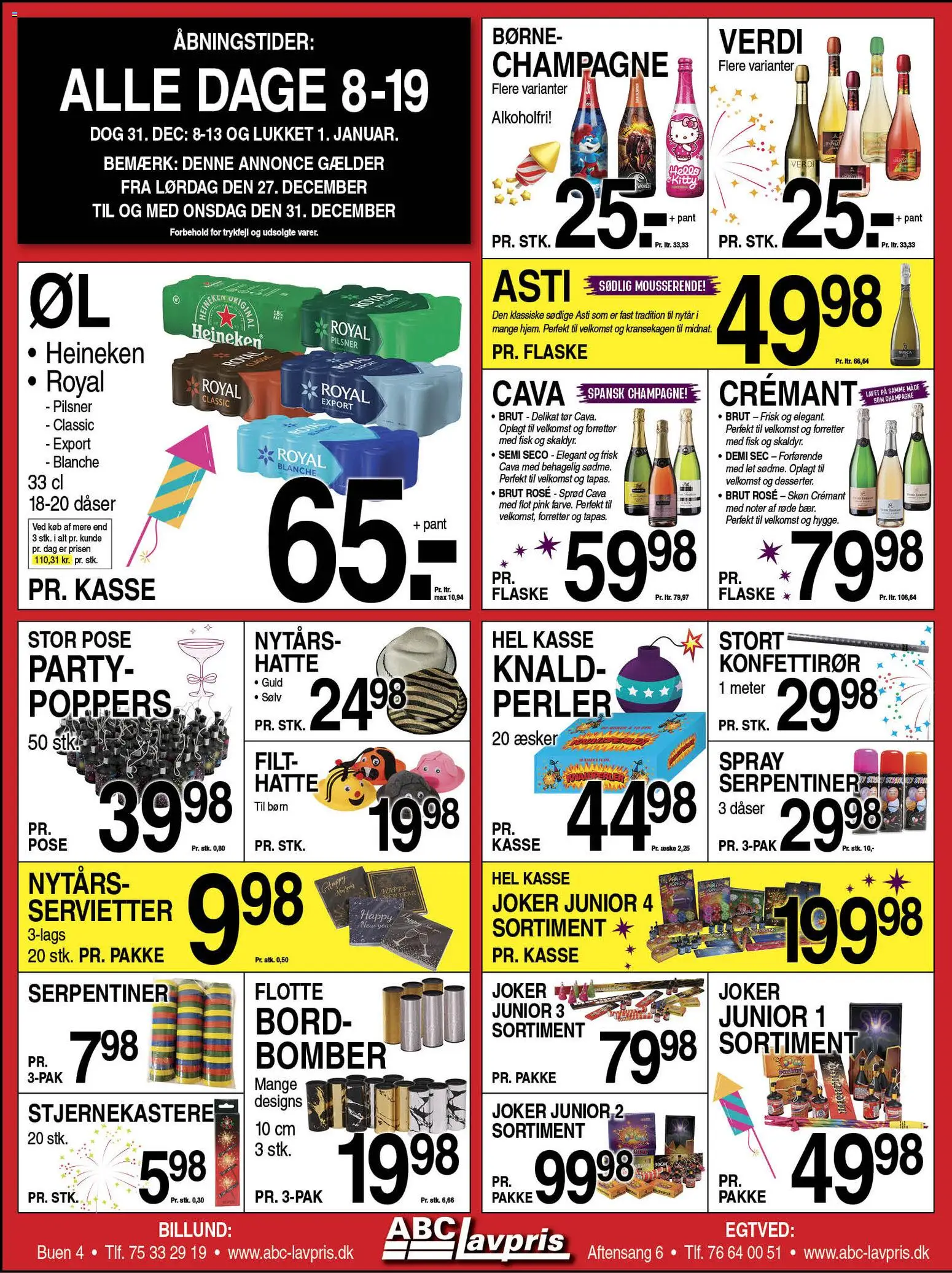 Eksempel på tilbudsavis Tilbudsavis fra butik Abc Lavpris gyldig fra 27/12/2025