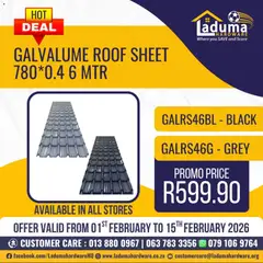 Preview of Laduma Hardware flyer valid from 01/02/2026