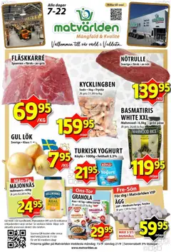 Förhandsgranska reklamblad Veckans erbjudanden Veddesta från butik Matvärlden gäller från 15/09/2025