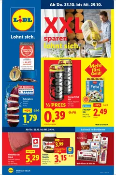 Vorschau des Merkblatts Aktionen vom Shop Lidl gültig von 23.10.2025 bis 29.10.2025