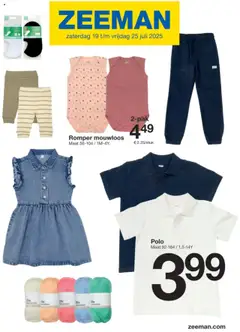 Voorbeeld van Folder van winkel Zeeman geldig vanaf 19/07/2025