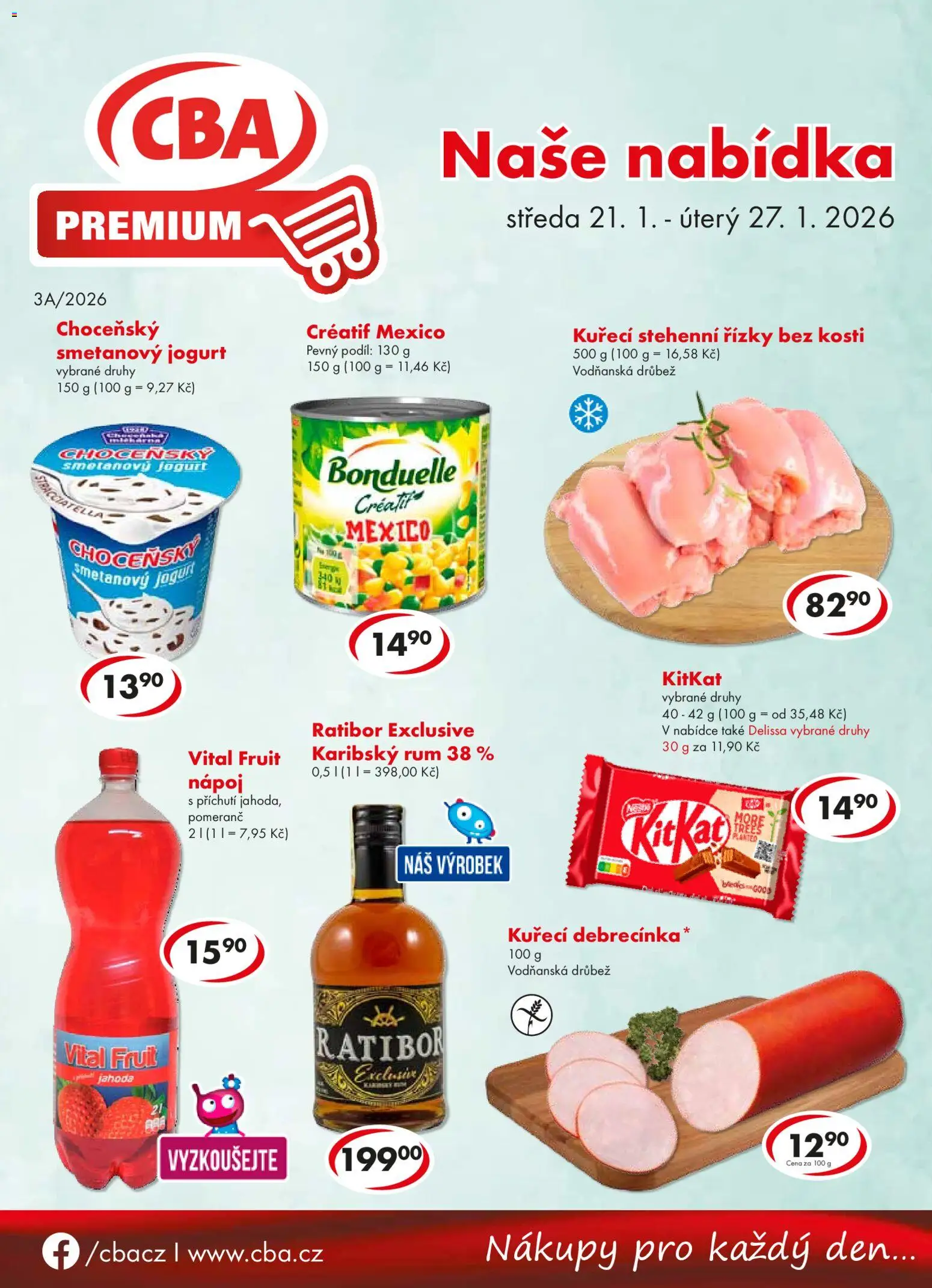 Náhled nabídky: CBA Leták - Premium platný od 21.01.2026