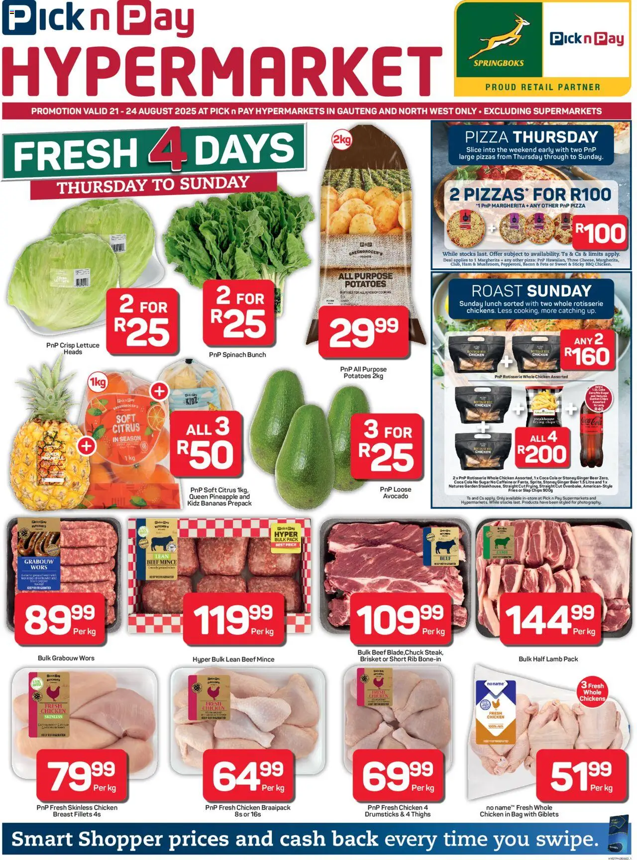 Pick n Pay Inland provinces - Fresh Specials from 21/08 - 24/08/2025 > Promotions