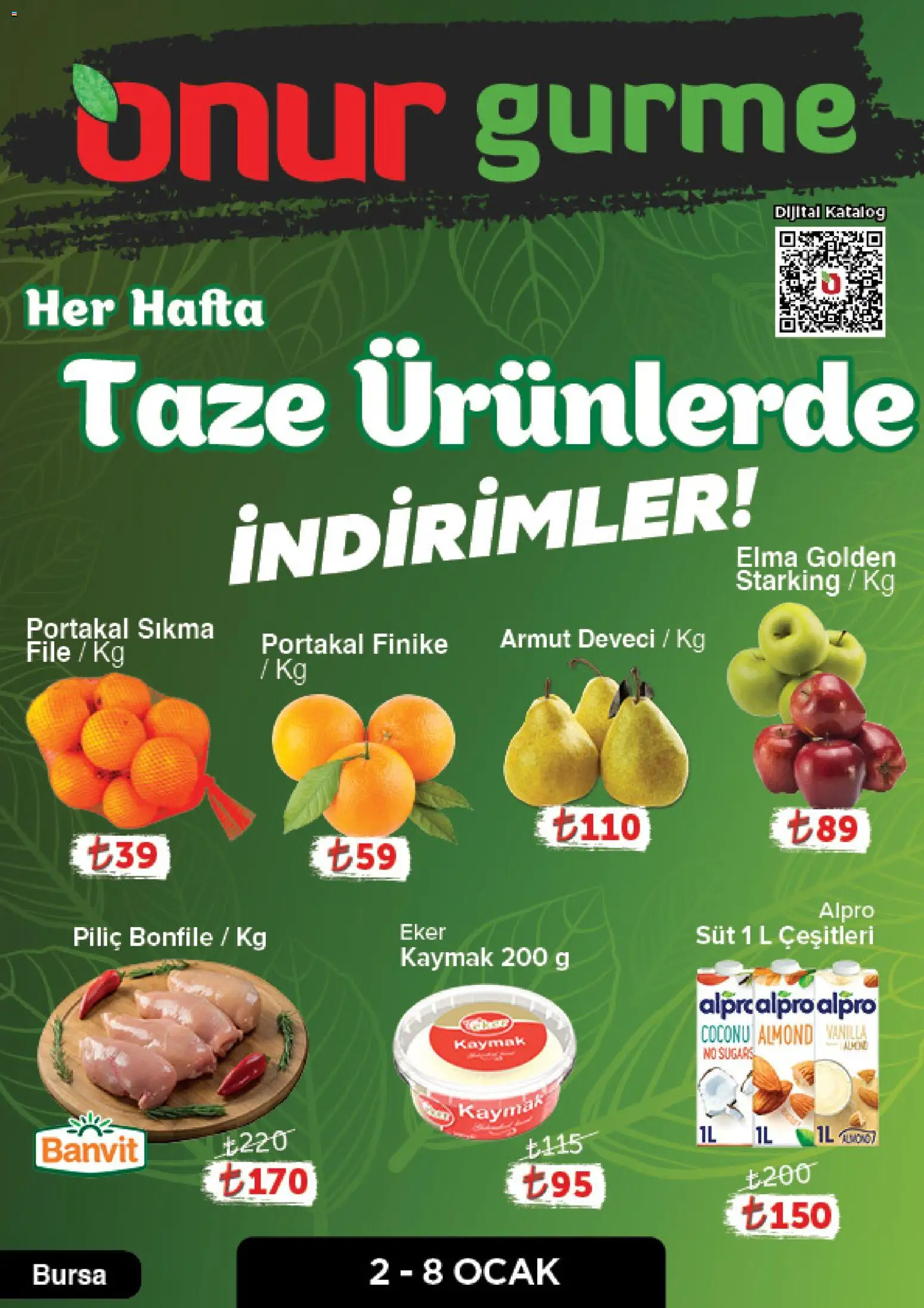 Onur Market Katalog Gurme - Bursa 02.01.2026 - Broşürünün önizlemesi