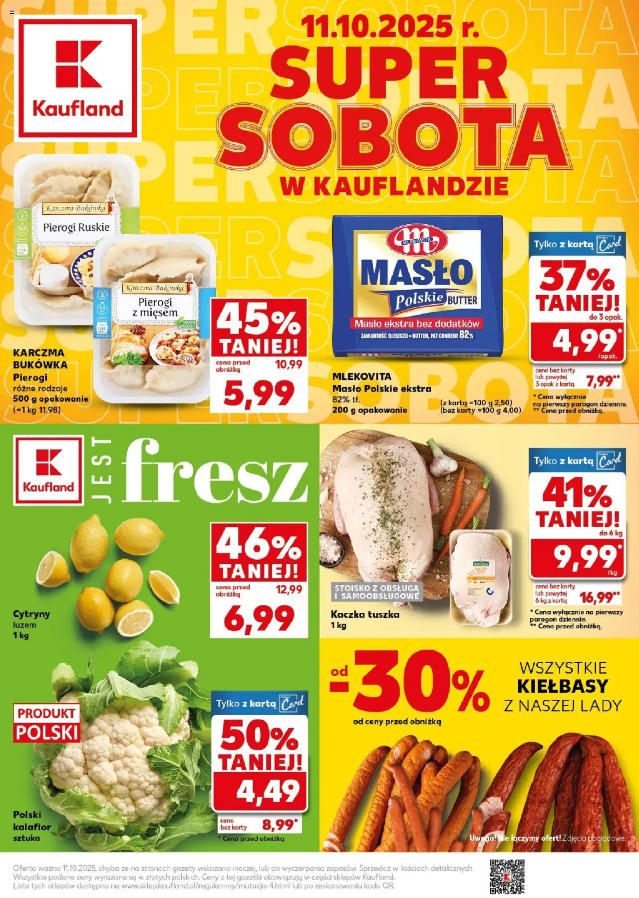 KAUFLAND gazetka promocyjna 11.10.2025 - Promocje - Numer strony 1