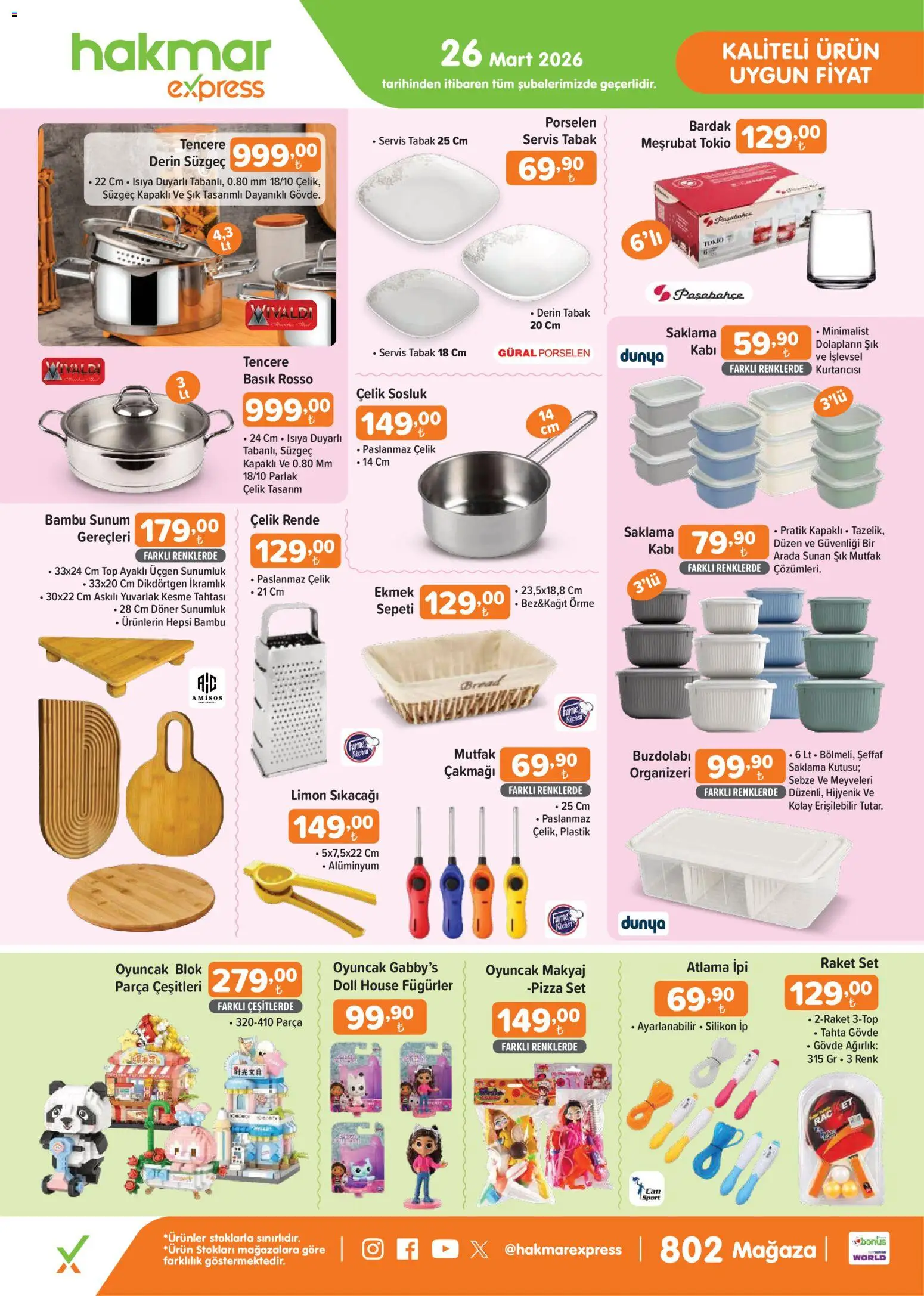 Hakmar Express Hakmar Express - Perşembe Aktüel Ürünler 26.03.2026 - Broşürünün önizlemesi