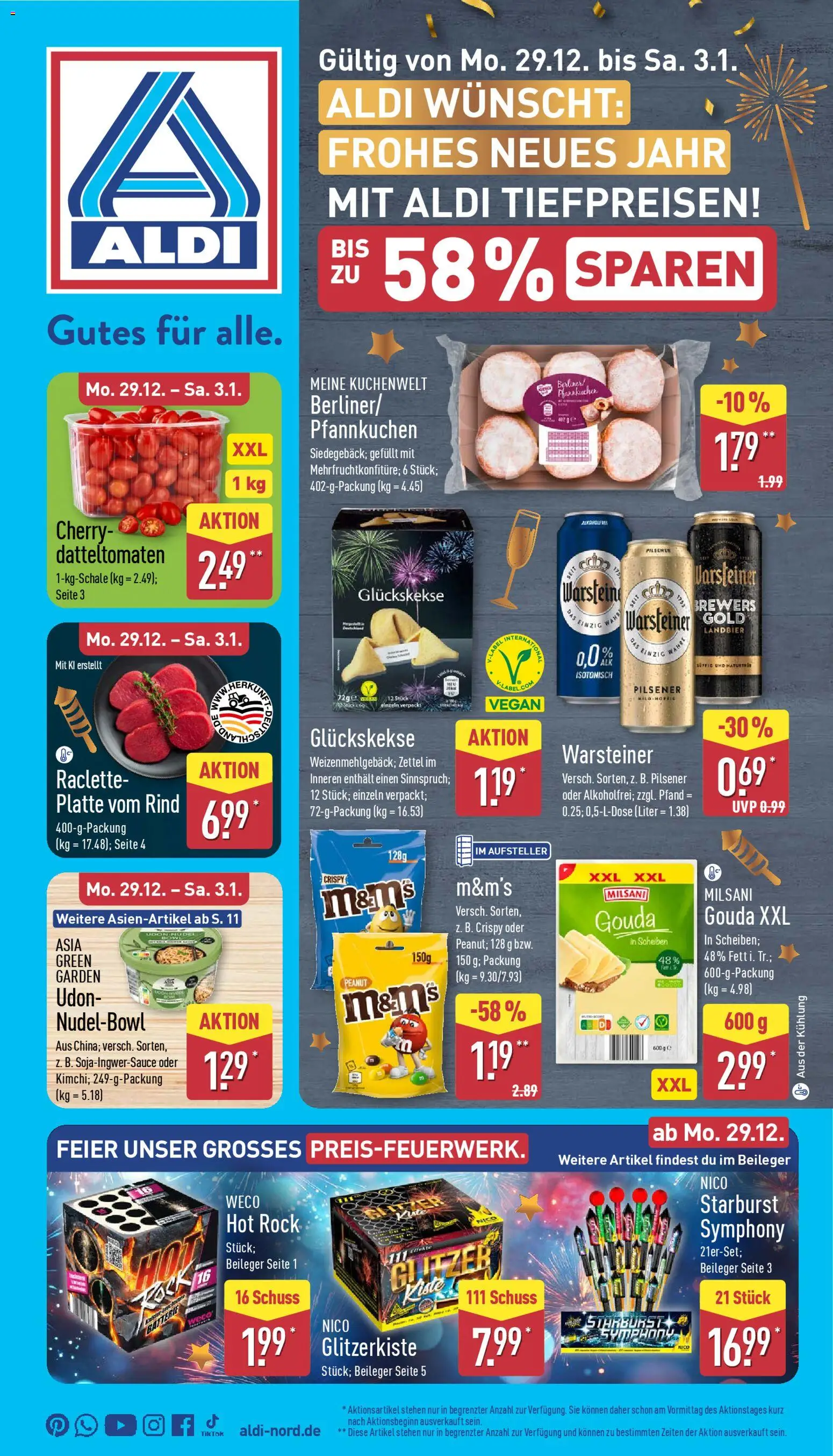 Vorschau von dem Prospekt des Geschäftes Aldi, gültig ab dem 29.12.2025