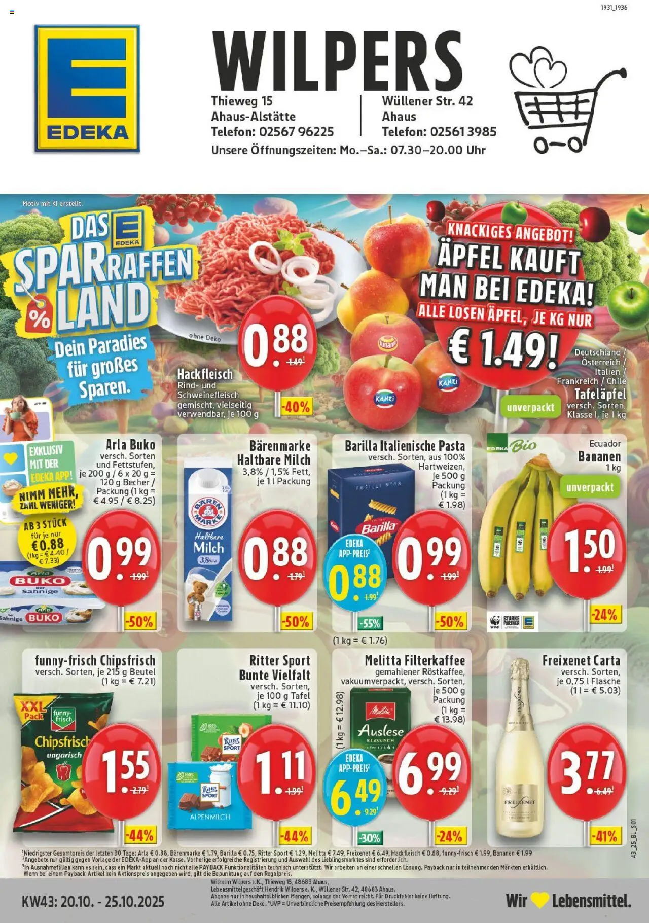 EDEKA Prospekt ab 19.10.2025 - Prospekt Ahaus Online