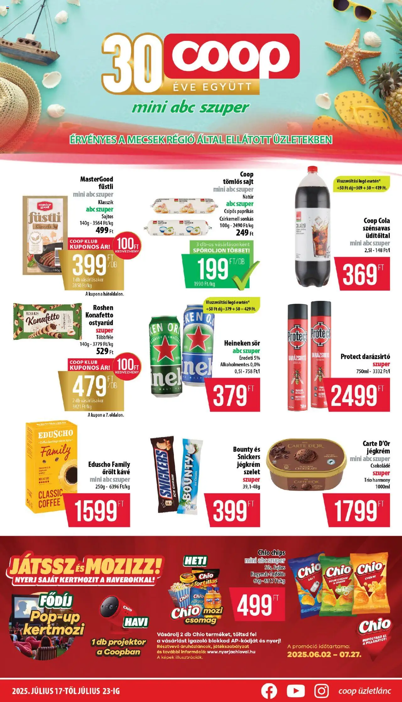 COOP aktuális szórólap, érvényes 2025.07.17.-től - 1 oldal