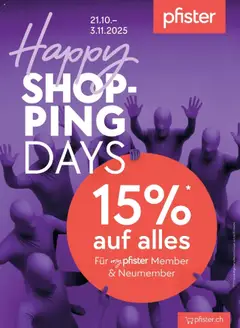 Vorschau des Merkblatts Aktionen vom Shop Pfister gültig von 21.10.2025 bis 03.11.2025