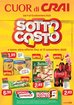 Anteprima dell'opuscolo Volantino Cuor di Crai dal negozio CRAI valido da 04/09/2025