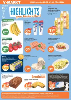 Vorschau von dem Prospekt des Geschäftes V-Markt, gültig ab dem 27.04.2026