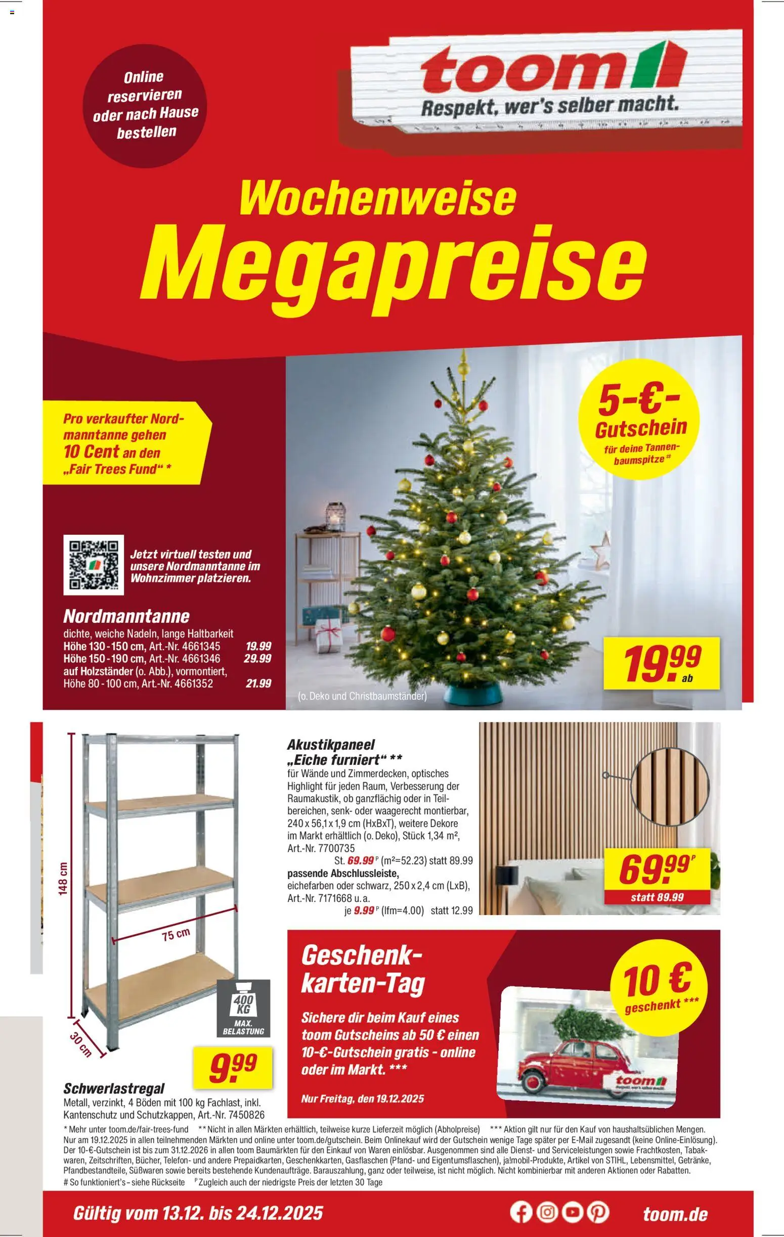 Vorschau von dem Prospekt des Geschäftes Toom Baumarkt, gültig ab dem 13.12.2025